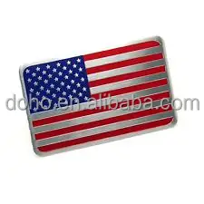 Neu gestaltung & Hot verkauf Metall USA national flagge auto aufkleber abzeichen metall Amerikanische flagge auto aufkleber emblem