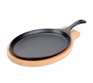 Ghisa fajita piastra/Pan con il legno underliner - Product Image 1