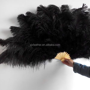 Kipas Tangan Lipat Tari Perut Pernikahan Warna Hitam Grosir - Product Image 1