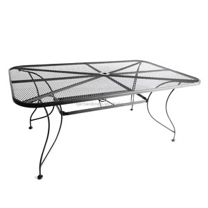 Tavolo <span class=keywords><strong>da</strong></span> Pranzo Quadrato in Rete Metallica per Patio e Giardino - Product Image 5