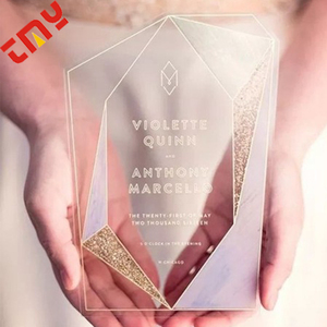 2017 Latest Luxurious Silk <strong>Wedding</strong> Invitation <strong>Name</strong> <strong>Card</strong> Designs Printing,Low Price Classic Acrylic <strong>Wedding</strong> Place Greeting <strong>Cards</strong> - Product Image 6