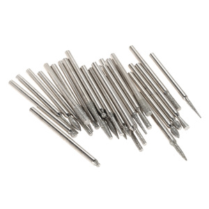 Hilda-accessoires pour mini perceuse, têtes de meulage diamant galvanisé, jeu de mèches pour le bricolage, outil rotatif, accessoires de meulage <span class=keywords><strong>Dremel</strong></span>, 30 pièces - Product Image 3