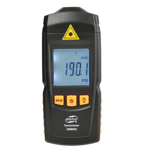 BENETECH GM8905 LCD Digital Laser Tacômetro Sem Contato <span class=keywords><strong>RPM</strong></span> Tach <span class=keywords><strong>Tester</strong></span> Medidor Medidor de Velocidade do Motor Handheld - Product Image 1