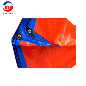 Bâche en PE 90g 120g <span class=keywords><strong>130g</strong></span>, bleu/gris/argent/orange, fabrication en usine - Product Image 4