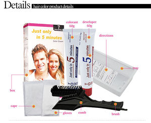 ชุดย้อมผมเร็ว5นาทีทำสี<span class=keywords><strong>ผม</strong></span>เร็วสีเทาแบรนด์ใหม่ - Product Image 6