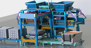 埃及无 MT12-25 托盘混凝土水泥块制砖机 - Product Image 5