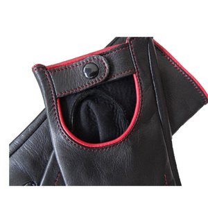 Gants en cuir d'agneau aniline tendance pour femmes, personnalisables, pour le cyclisme, la conduite automobile, l'hiver et les activités de plein air - Product Image 3