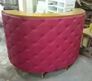 Bureau de réception moderne rose et or brillant, garantie de 3 ans, Style européen classique, livraison gratuite, 2018