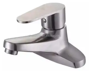 Toptan havza musluk çin mutfak lavabo musluğu: 15l/dak tek kolu ölçülü musluk tek delik güverte üstü fırçalanmış 57-60%