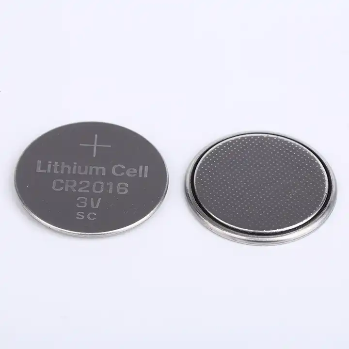Pila de botón CR2016, 3V, 90mAh, litio - dióxido de manganeso