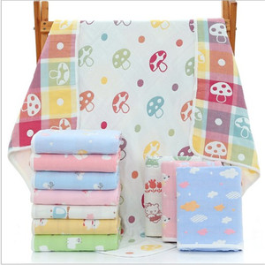 Mousseline Bébé Couverture Enfants 6 Couches Gaze Coton Doux Anti-Coup Couette Nouveau-Né Infantile Swaddle Serviette Enfants Serviette <span class=keywords><strong>De</strong></span> Bain - Product Image 3