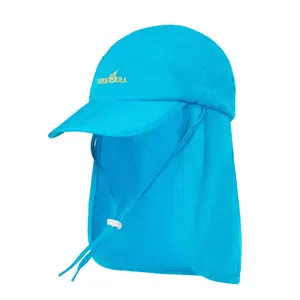 Atacado anti uv chapéus-Kaavie boné com proteção solar para crianças, chapéu para pescoço e aba infantil e antiuv upf 50 +