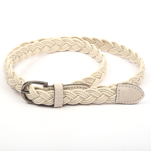 Ceintures fines pour femmes, mode en gros, boucle à ardillon de 0,86 pouces, ceintures décontractées, ceintures tressées en <span class=keywords><strong>corde</strong></span>, ceintures fines pour robe - Product Image 4