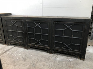 中国アンティーク無垢材サイドボード、茶器キャビネット、リビングルームロッカー、ワインクーラー - Product Image 5