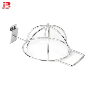 อิสระ 6 มม.หมวกขายปลีกขาตั้งโลหะ Chrome หมวก Rack - Product Image 5