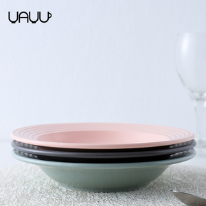 Conception Unique restaurant utilisé luxe mat rond vaisselle colorée en céramique 6 pouces <span class=keywords><strong>assiette</strong></span> <span class=keywords><strong>creuse</strong></span> - Product Image 5