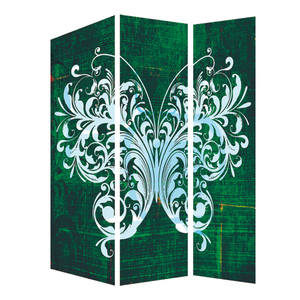 <span class=keywords><strong>Paravent</strong></span> en Toile Pliable à 3 Panneaux, Design Papillon, Style Moderne, Bon Marché - Product Image 5