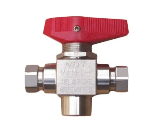 Cheap 3-way Ball Valve for CNG Dispenser with High Quality