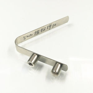 Custom Stamping Flat Steel Push Button Metal v Shape Pin U <strong>Spring</strong> <strong>Clip</strong> - Product Image 5