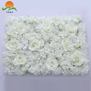 NULL Seide künstliche rote Rose Blume Wand Blumen matte Stoff Hortensie künstliche blaue Blume Wand Panel Hintergrund