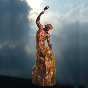 手作りの有名な金属鋳造アート彫刻ブロンズ自作男性像屋外用 - Product Image 6