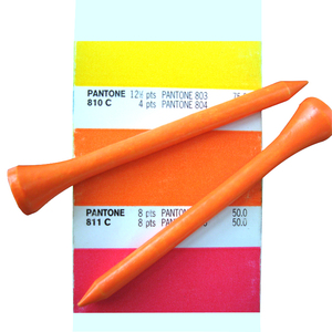 Tees de Golf Fluorescentes de Color Especial, Rosa Neón, <span class=keywords><strong>Naranja</strong></span> Neón, Verde Neón - Product Image 3