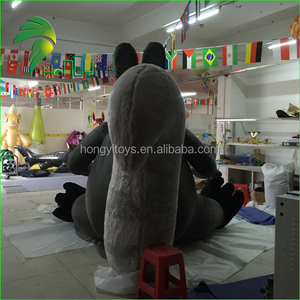 ใหม่ล่าสุดประเภทยักษ์ที่กำหนดเองพองสีดำกระรอกของเล่นตุ๊กตา/ออกแบบพิเศษยักษ์พองตุ๊กตากระรอกสูทสำหรับขาย - Product Image 5