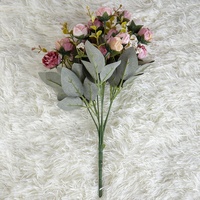 Bouquets artificielles bon marché pour décoration personnalisée de mariage, fausses fleurs, livraison gratuite