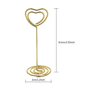 Portatarjetas en forma de Eart, soportes de Umber de oro, oro rosa, plata, 8,5 - Product Image 1