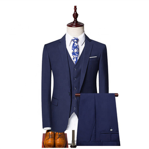 Abito blu scuro su misura <span class=keywords><strong>pantaloni</strong></span> da uomo per uomo Slim Fit uomo abito da sposa - Product Image 5