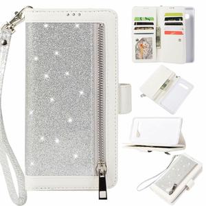 Nueva <span class=keywords><strong>Funda</strong></span> Brillante Multifuncional con Cierre y Acabado Brillante en PU <span class=keywords><strong>para</strong></span> <span class=keywords><strong>Samsung</strong></span> <span class=keywords><strong>S7</strong></span> S8 S9 S10 Plus Note 8 9 - Product Image 3
