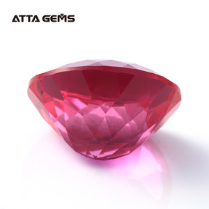 Sintético (laboratorio creado) corindón Oval corte 16*14mm <span class=keywords><strong>gemas</strong></span> de zafiro rosa de piedras preciosas - Product Image 4