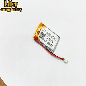 Plug 1,25-2 p 402030 200 mAh 3,7 V rechargeable LiPo battery solar Li ion polymer lithium battery with PCM - Product Image 3