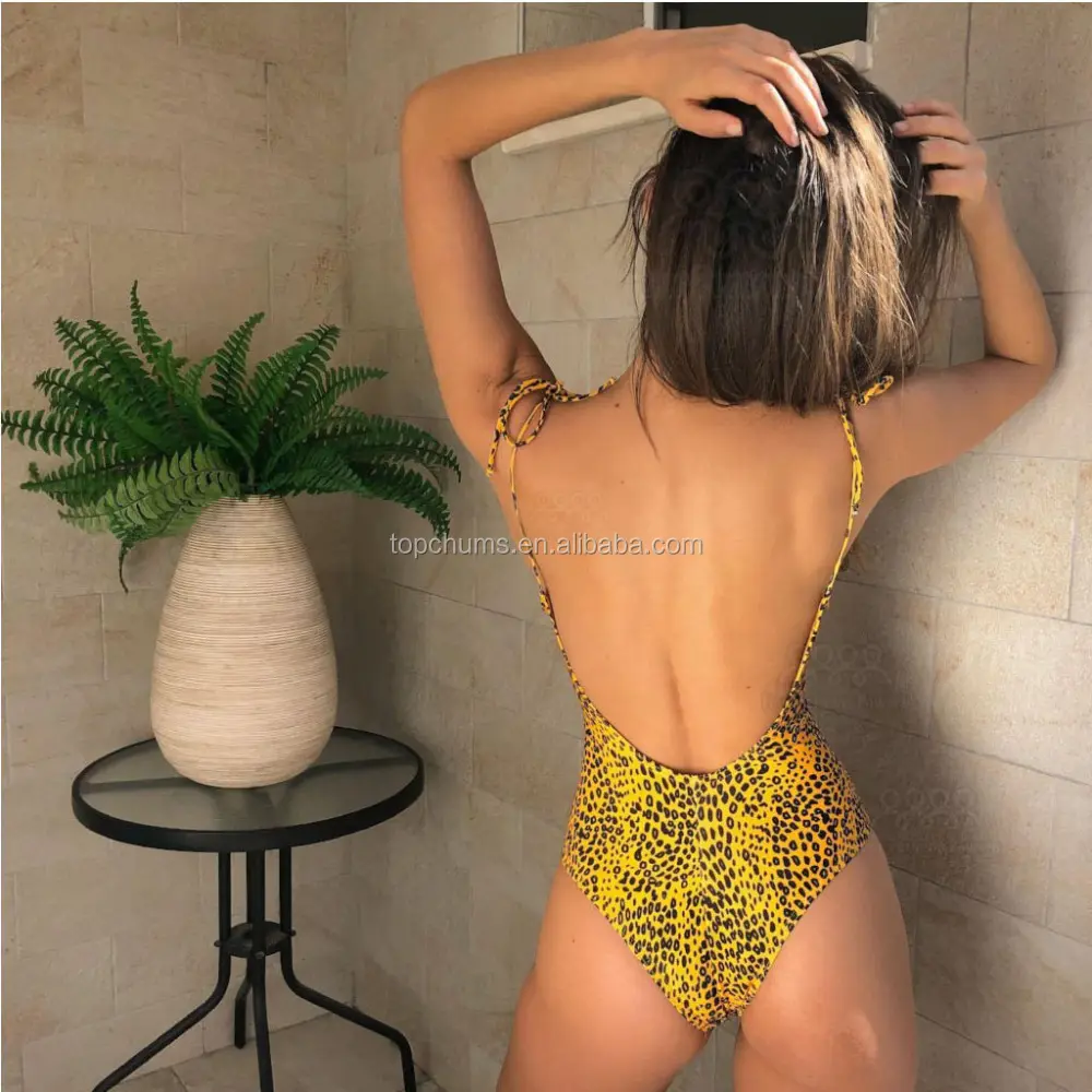 2019 Floral leopard Print two- pieces One-Piece Swimsuit Swimwear Women Bathing Suit