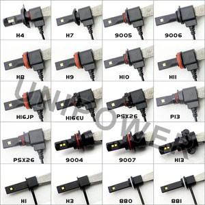 Dc12-24v H1 / H4 / H7 / 880 / 881 / 886 auto led kit de conversion largement utilisé sans ventilateur voiture led phare - Product Image 6