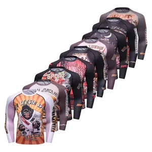 Wholesale Men's Apparel Muscle Slim Fit Long Sleeve Quick Dry <strong>Compression</strong> <strong>Shirt</strong> - Product Image 1