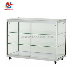 Abschließbare kurze Vitrine Vitrine Vitrine mit Rollen für Shop - Product Image 1