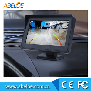 4.3 "TFT LCD HD con <span class=keywords><strong>2</strong></span> de canales de entrada de vídeo del coche del rearview del monitor del coche inversa para estacionamiento - Product Image 2