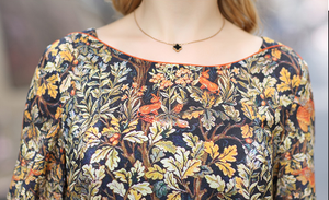 Tejido estampado Floral elegante gasa mujeres - Product Image 4