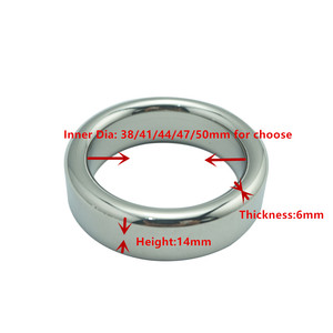 Hochwertiger Strapazierfähiger Penisring aus Edelstahl, Cockring zur Verzögerung, Sexspielzeug für Erwachsene - Product Image 4