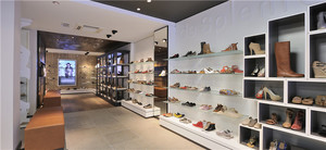 Free Design Cheap Price Wall Mount Glass Retail <strong>Shoe</strong> Shelf <strong>Display</strong> for Shops - Product Image 4