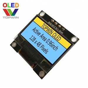 Topwin 0.96 ''0.96 inç 0.96 inç 128x64 piksel sarı ve mavi oled ekran modülü 4pin iic arayüzü TW28640960A 1306 pcb kartı - Product Image 2