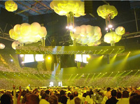 Ballon nuage géant pour la publicité ou la décoration, nuages gonflables
