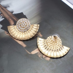 Boucles <span class=keywords><strong>d</strong></span>'oreilles Vintage en alliage de <span class=keywords><strong>strass</strong></span> pour femmes, bijoux de mode, boucles <span class=keywords><strong>d</strong></span>'oreilles en métal, nouveaux accessoires de vente chaude - Product Image 6