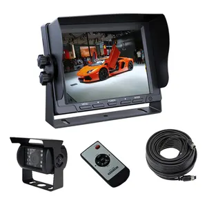 5 Inch Heavy Duty Car Backup Rear View System With Ccd Camera + 20M Camera Extension Cable For Bus