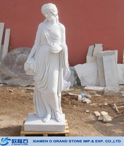 <span class=keywords><strong>Scultura</strong></span> di Donna Nuda Bellissima, Statua in Pietra di Ragazza Nuda Bianca - Product Image 1