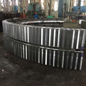 Segment Big Ring/rotary Kiln Large Module Girth Halves/ Drilling Machining Wheel Oem Casting Steel Spur Half Gear Ring