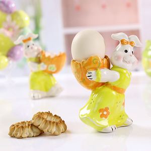 Gros lapin de pâques <span class=keywords><strong>en</strong></span> céramique coquetier <span class=keywords><strong>en</strong></span> céramique <span class=keywords><strong>porte</strong></span>-oeufs <span class=keywords><strong>en</strong></span> céramique - Product Image 2