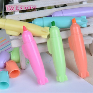 Sinh Thái Thân Thiện Với Mua Sắm Trực Tuyến Kích Thước Nhỏ Đầy Màu Sắc Tên Lửa Đánh Dấu Bút Highlighter 027 - Product Image 3