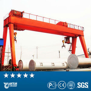 Máquina de motor puente de construcción de Montaje en carril 5 10 20 25 30 40 50 ton contenedor de china de doble viga pórtico grúa para la venta